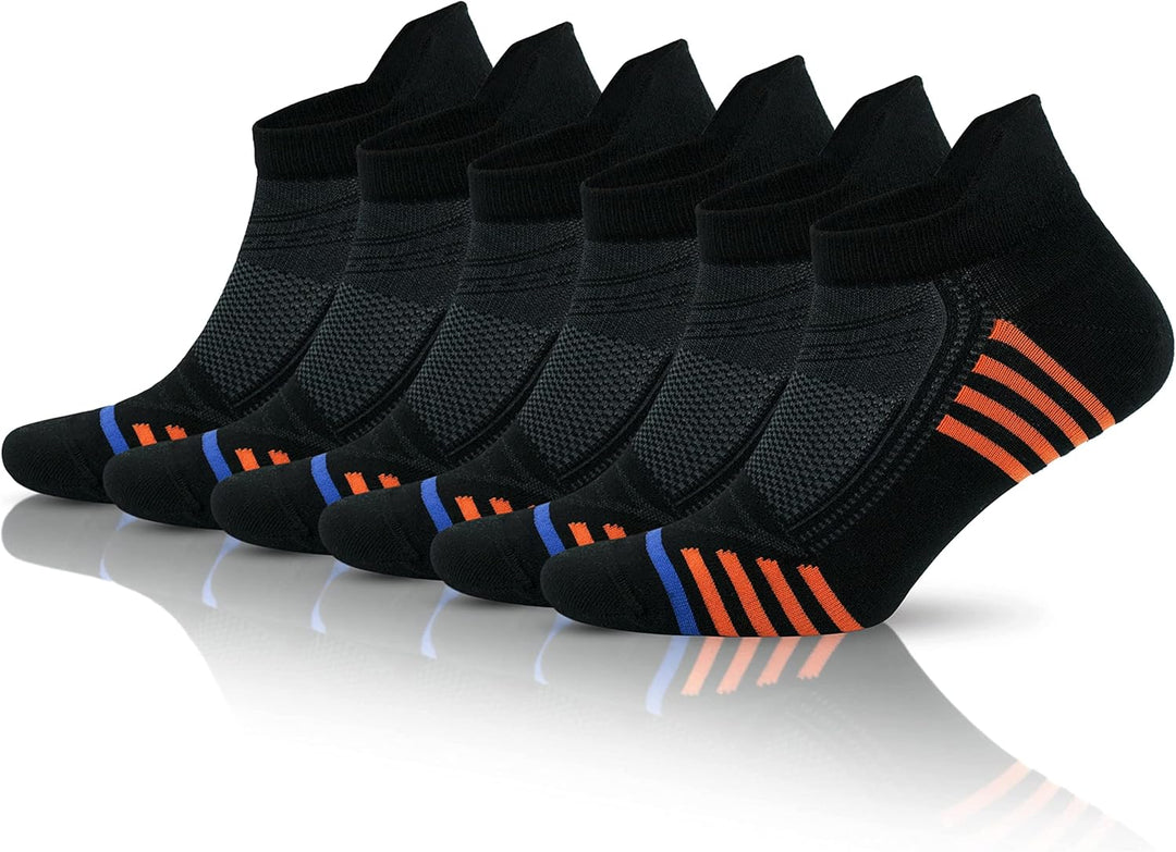 GoWith 6 Paar Sneaker Socken für Damen und Herren, Bambus (Viskose) Bunte Socken, Ohne Naht Sportsoc