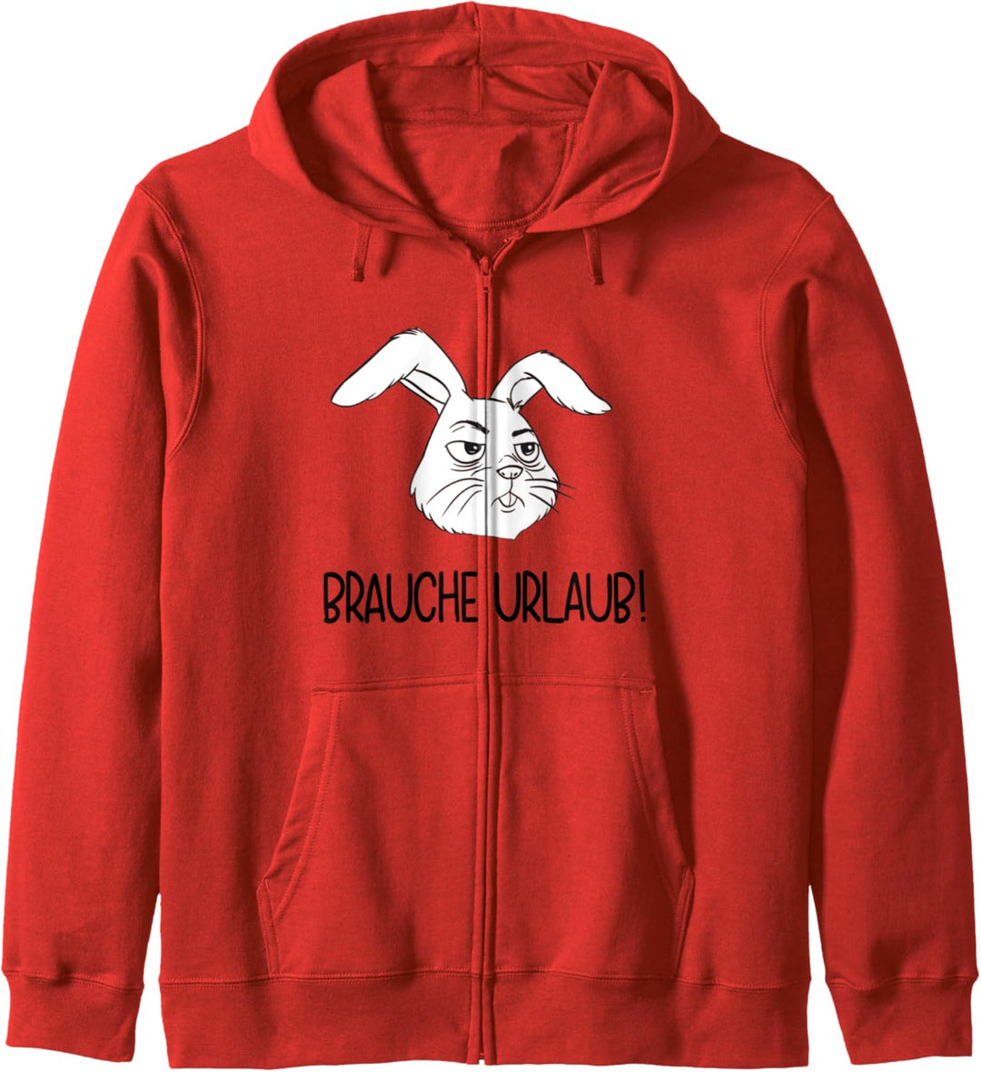 Brauche Urlaub! Lustiges Kaninchen & Hase reif für die Insel Kapuzenjacke