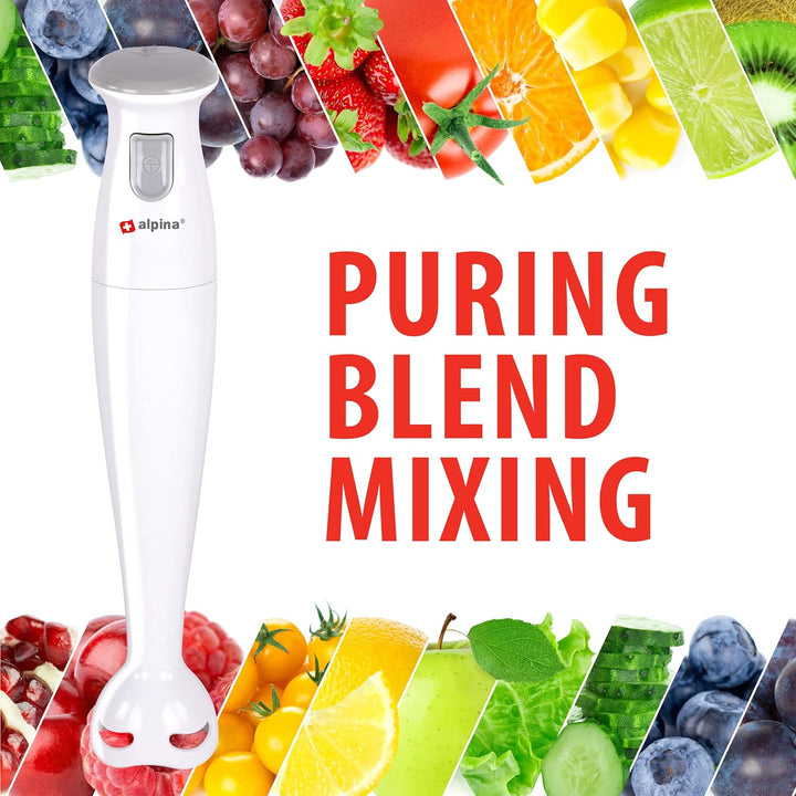 alpina Stabmixer - Pürierstab - für Suppen und Saucen -150 Watt EINZEL, EINZEL