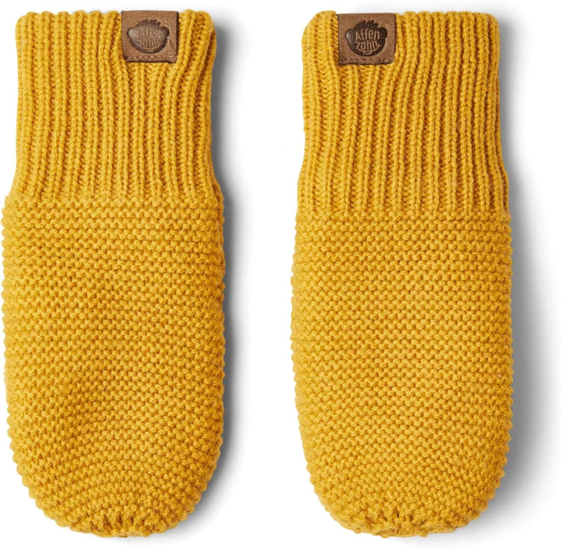 Affenzahn Fäustlinge aus hochwertiger Merinowolle, mit Fleece gefüttert, für Jungen und Mädchen M Ti
