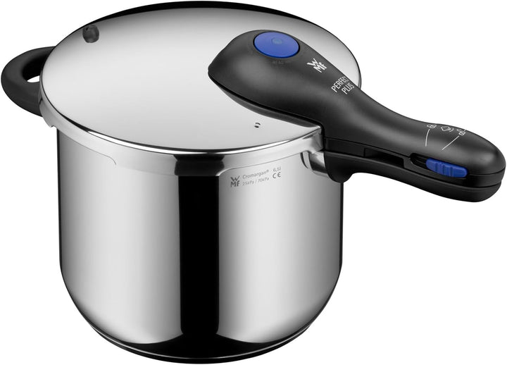 WMF Perfect Plus One Pot Schnellkochtopf Induktion 6,5l, Dampfkochtopf mit Flammschutz, grosses Koch