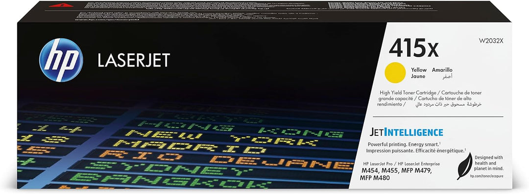 HP 415X (W2032X) Gelb Original Toner mit hoher Reichweite für HP LaserJet Pro M454, M479, XL Gelb XL