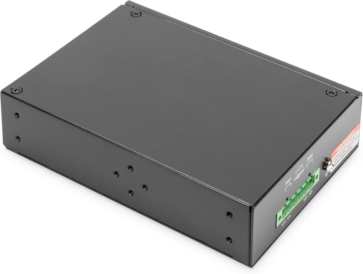 DIGITUS Netzwerk-Switch 8-Port - Hutschiene oder Wand-Montage - Gigabit Ethernet RJ45 Buchsen - DIN-