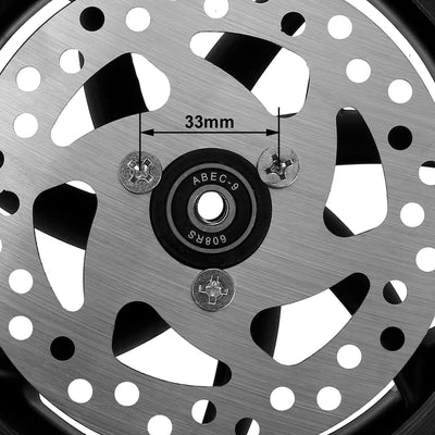 2 Stück Mach1 190x40mm (200x40mm) Big Wheel Kickscooter Rollen-Set mit Bremsscheibe inklusive Kugell