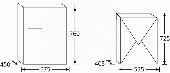 Burg Wächter Paketbox eBoxx für draussen, für alle gängigen Paketdienste, Witterungsbeständig, verzi