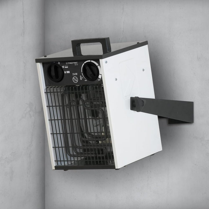 TROTEC Elektro Heizlüfter TDS 10 – Heizleistung 1 kW / 2 kW – Bauheizer Luftmenge 186 m³/h – Heizgeb