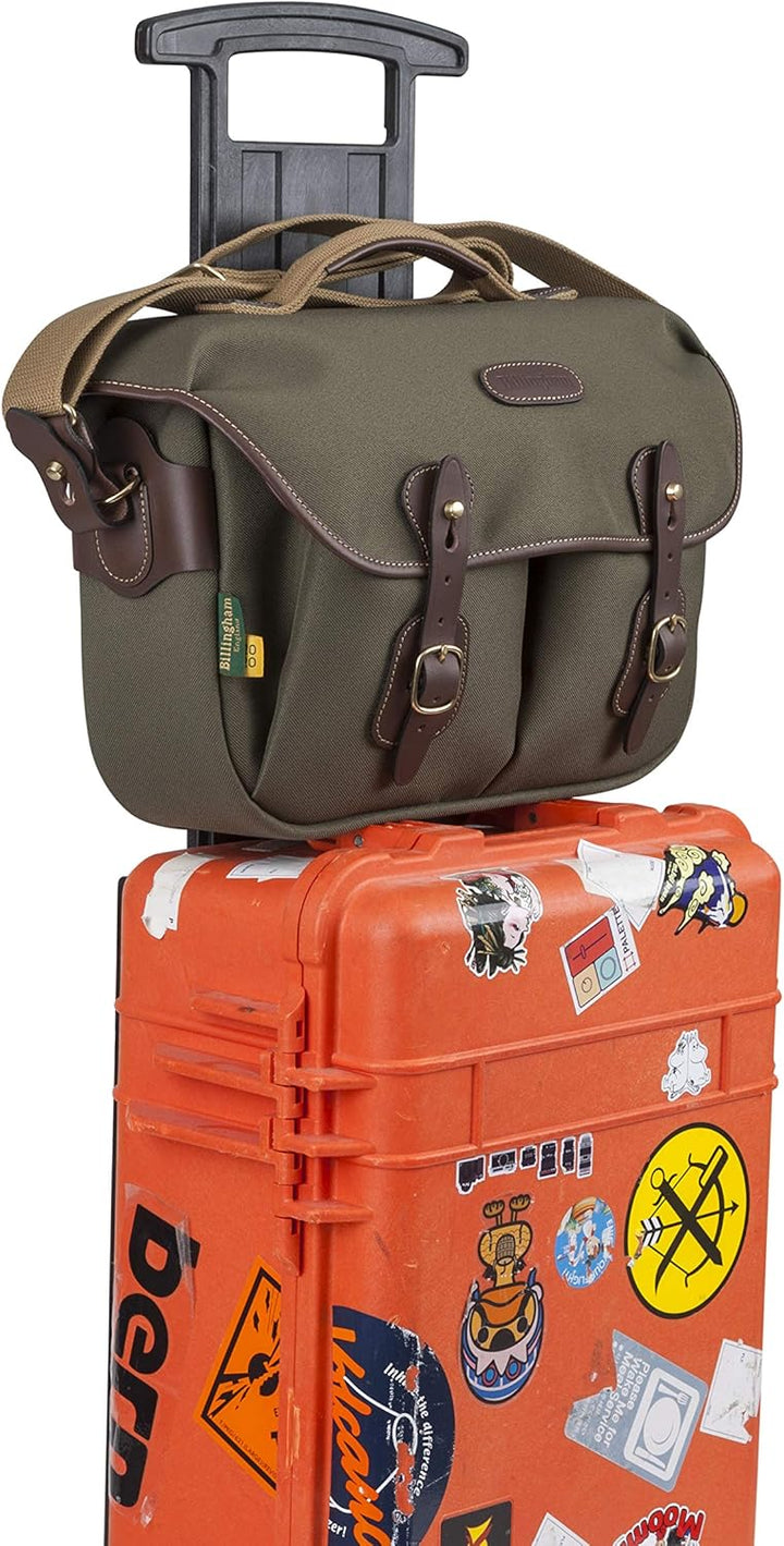 Billingham 505148-54 Hadley Pro 2020 Kameratasche (Sage Fibrenyte/Chocolate Leder) Salbei Fibrenyte