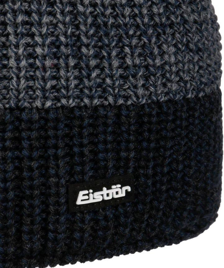 Eisbär Herren Beanie Caris Einheitsgrösse grafitmeliert-cobaltmel-grauco, Einheitsgrösse grafitmelie