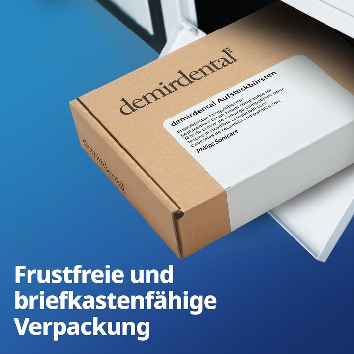 8er demirdental Aufsätze passend für Philips Sonicare Ersatzbürsten ProResults Medium Bürstenköpfe,