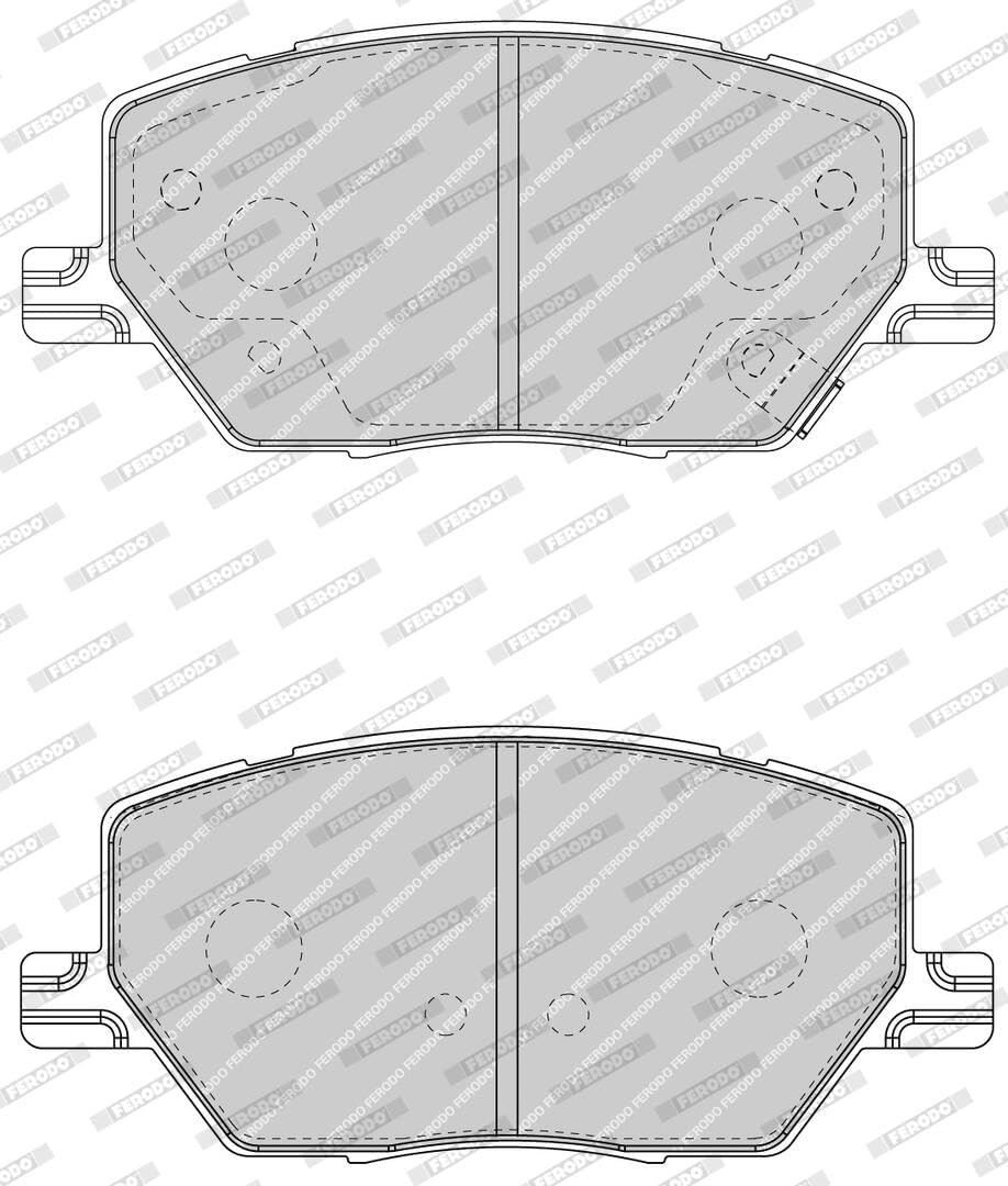Ferodo fdb4688  Bremsbeläge Packs, 4-teilig