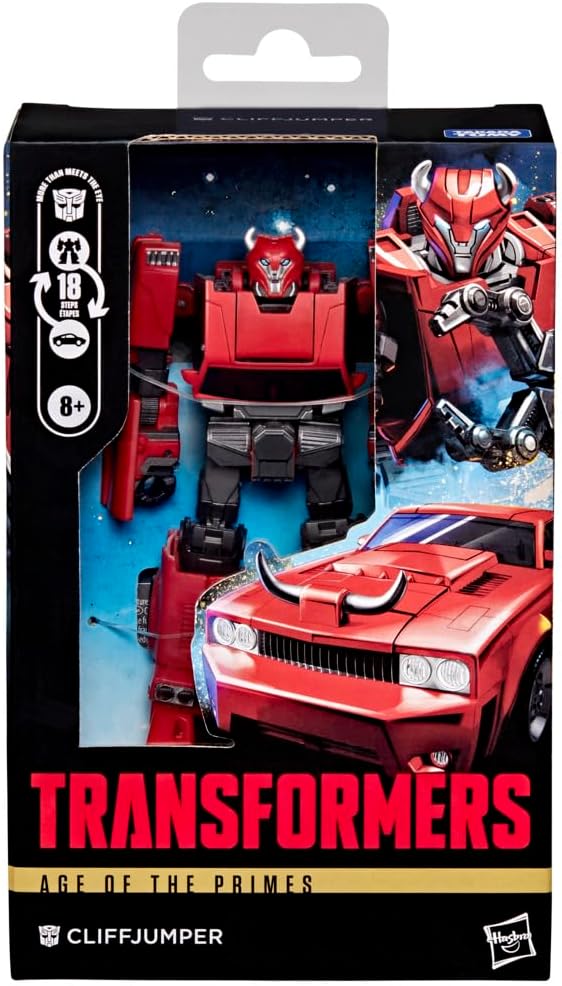Transformers Age of The Primes Cliffjumper, verwandelbare Deluxe-Klasse Action-Figur (12,5 cm), Robo