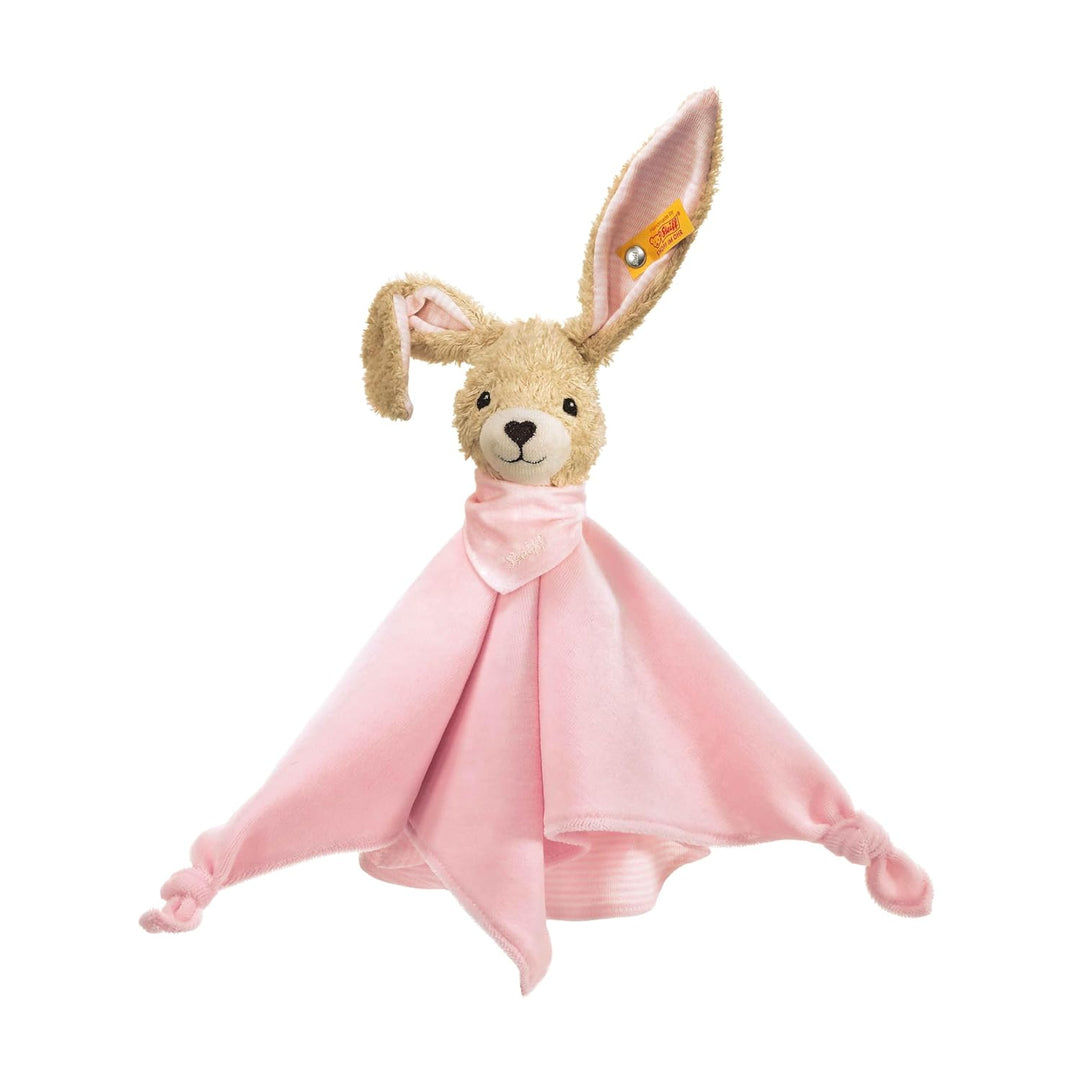 Steiff 237546 Hoppel Schmusetuch 28 rosa Hase, Medium, Rosa