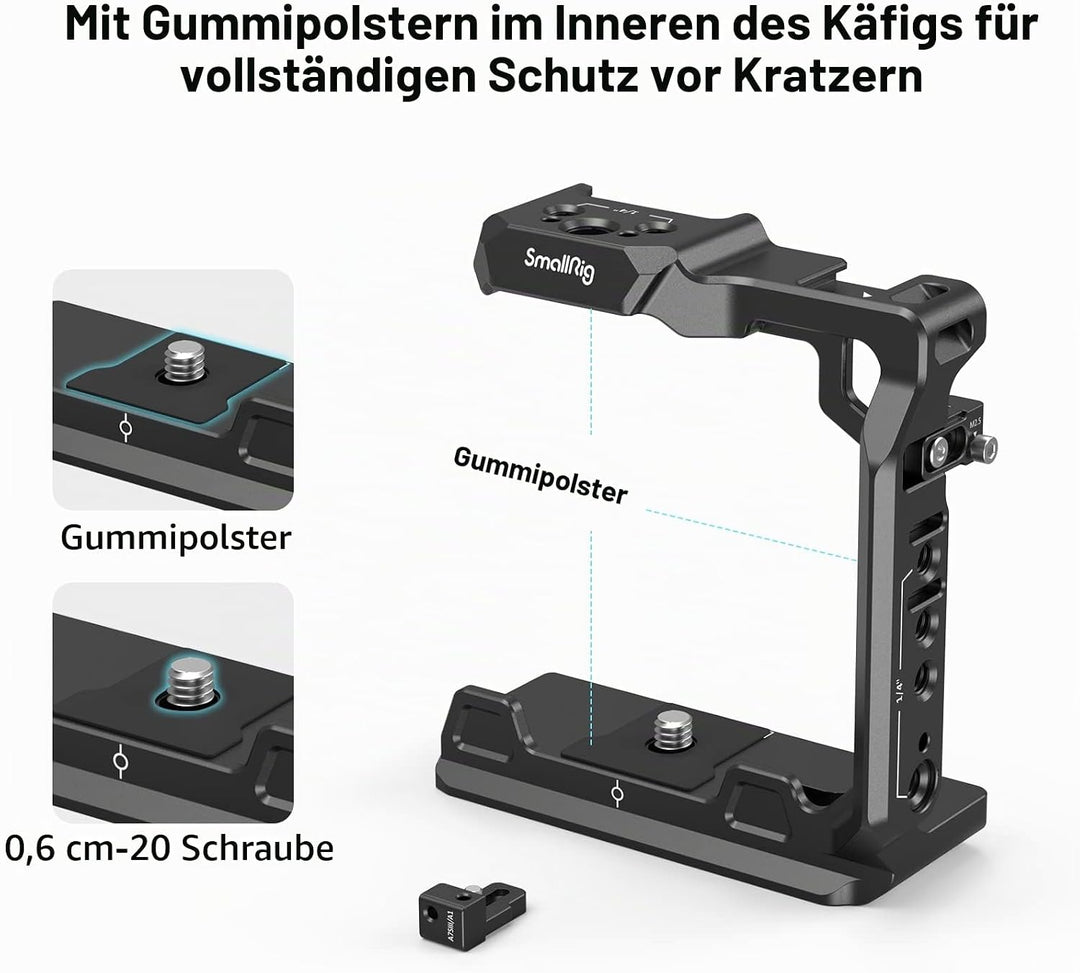 SMALLRIG A7 IV A1 A7S III Half Cage Camera Halbkäfig für Sony Alpha 7 IV/Alpha 7S III/Alpha 1/Alpha