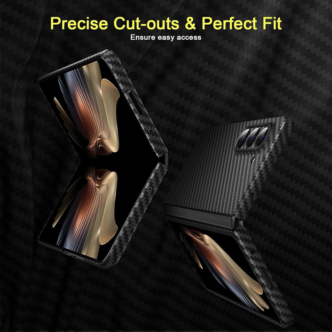 memumi Carbon Hülle für Galaxy Z Fold5, 0,5 mm Superdünne, Hülle aus echter Aramidfaser [100% Aramid