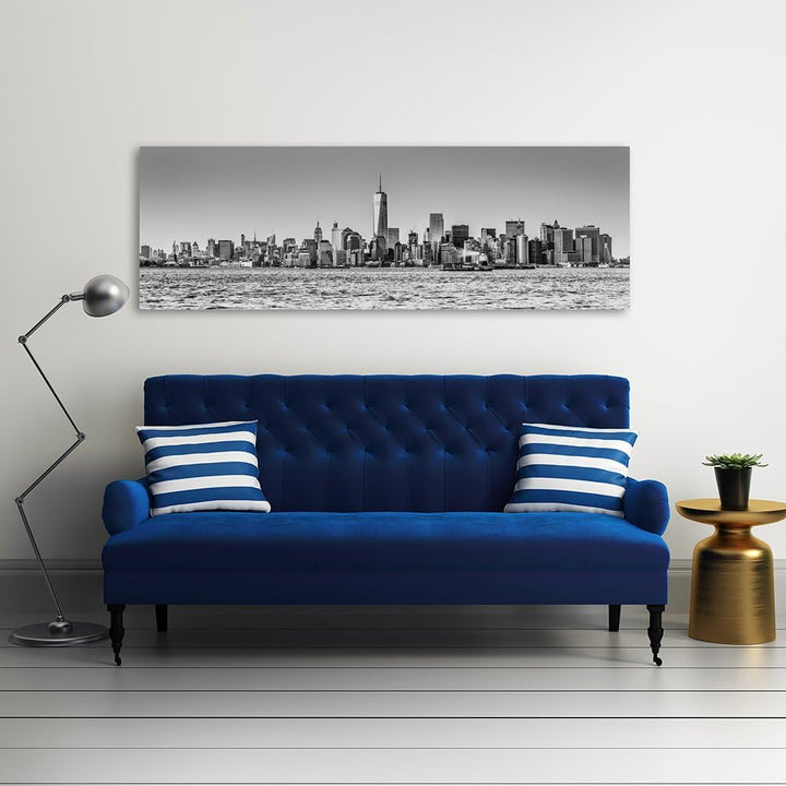 Feeby Bilder Gebäude Wolkenkratzer 90x30 cm Wohnzimmer Schlafzimmer Büro Flur Küche Wandbilder Moder