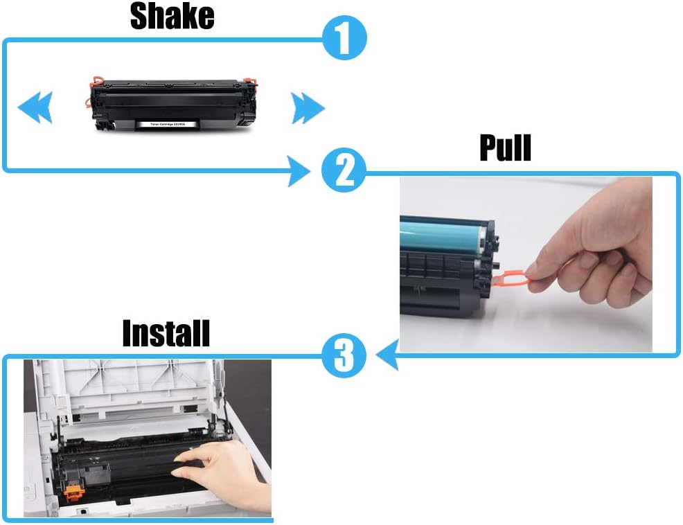 ZOOMTEC CE285A 85A Tonerkartusche für HP Laserjet Pro P1102 P1102w P1100 M1130 M1132 M1132mfp M1212