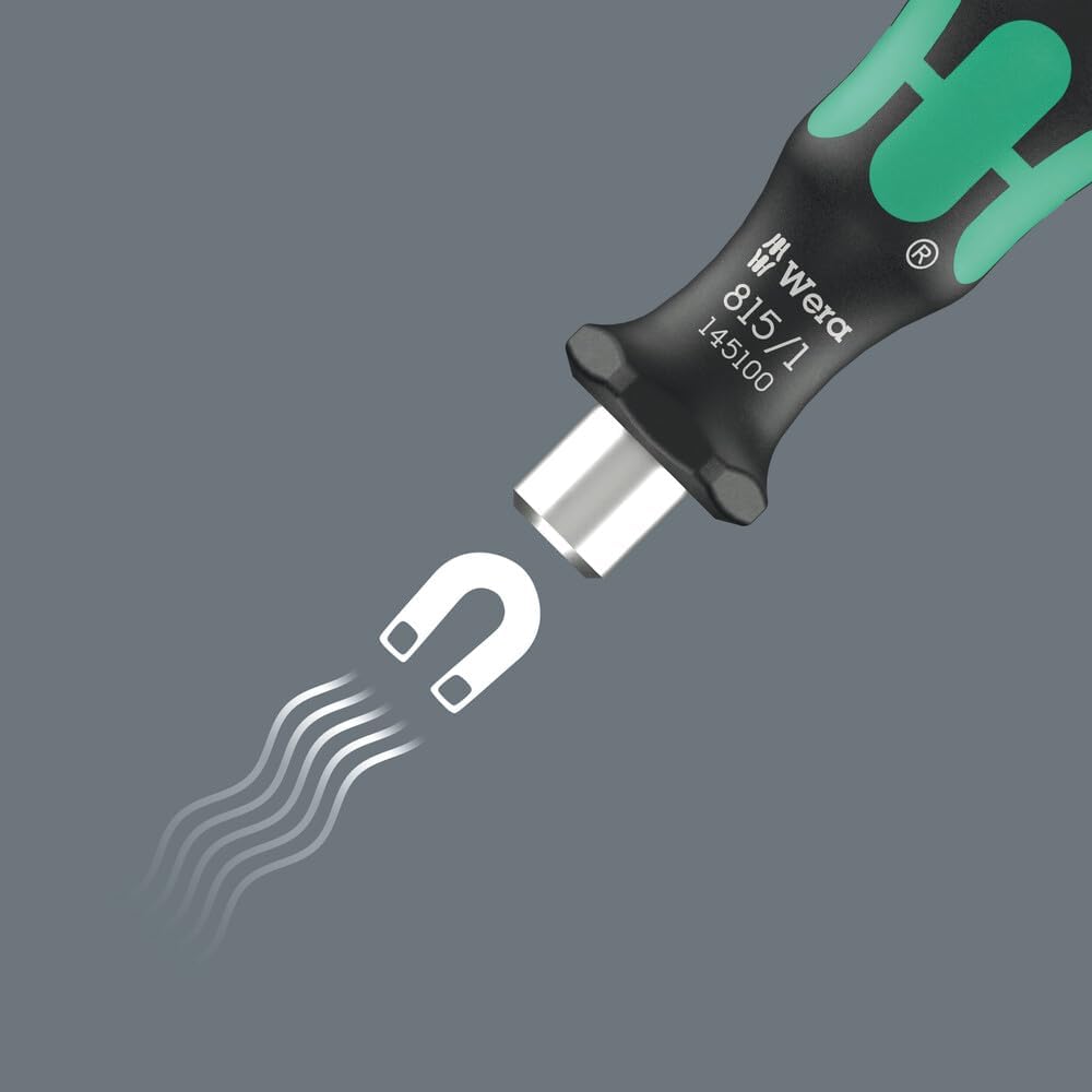 Wera 05145100001 815/1 Bits-Handhalter, 1/4", 1/4" x 78 mm