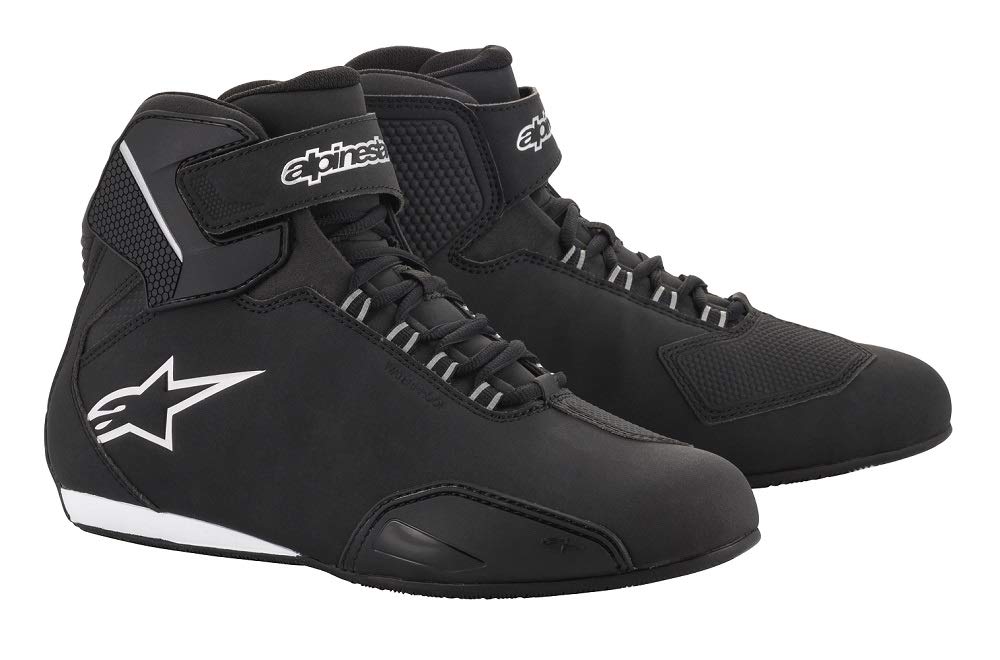 Alpinestars 2542015 Herren Motorradstiefel 43.5 EU Schwarz Weiss, 43.5 EU Schwarz Weiss