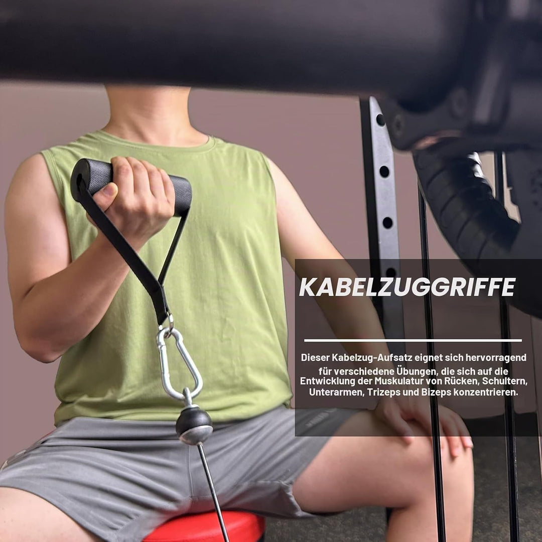 Arm-Wrestling-Griffe, dicke Armwresting-Trainingsgeräte, Lat-Pulldown-Aufsätze, D-Griff, V-Bar-Kabel