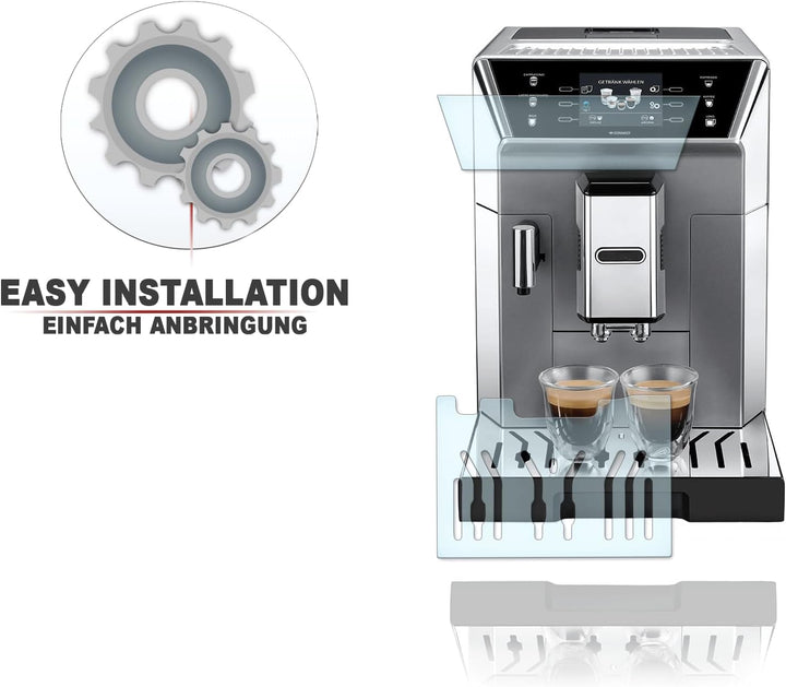 Abtropfblech Kratzschutz Folie und Display Schutzfolie geeignet für DeLonghi PrimaDonna ECAM CLASS 5