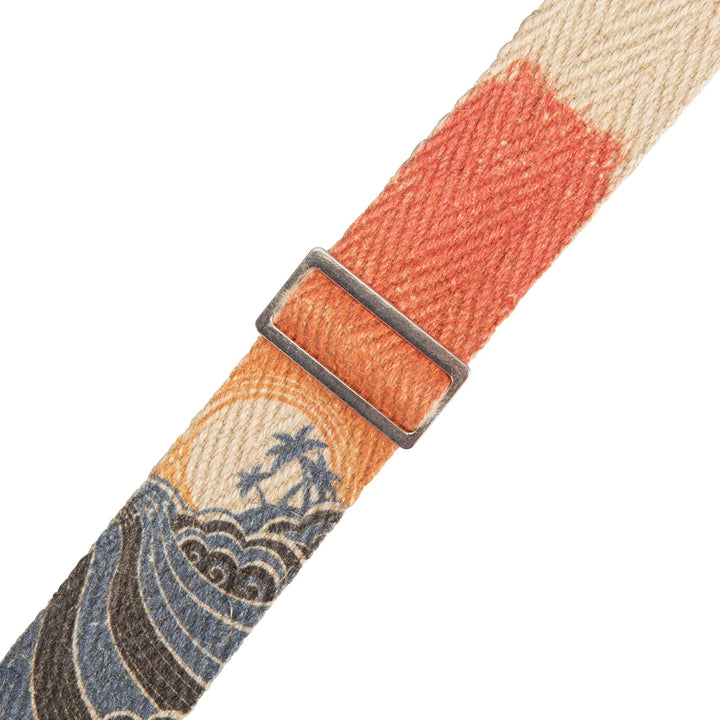 Levy's MH8P-001 Gitarrengurt Natural Hemp Webbing Cork Ends and Pocket 2" - Island Insel, Insel
