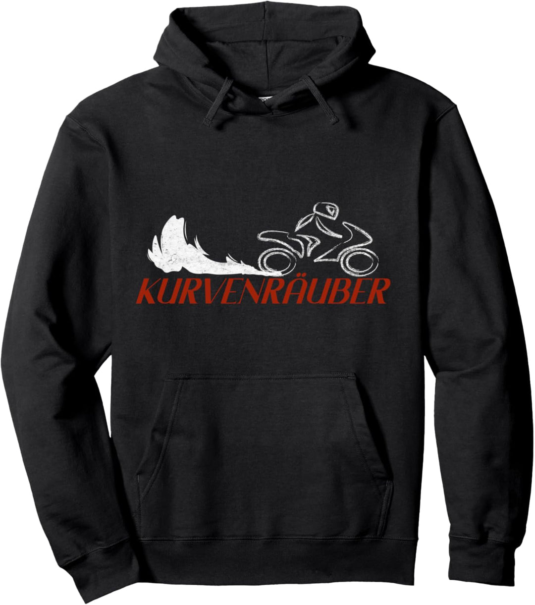 Kurvenräuber, Motorrad, Biker, Motorradfahrer Pullover Hoodie