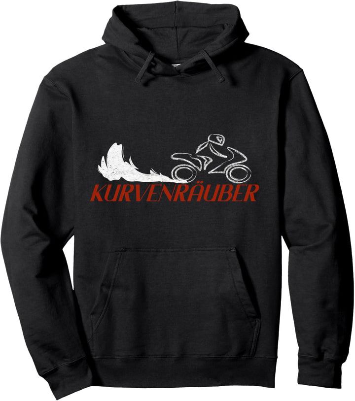 Kurvenräuber, Motorrad, Biker, Motorradfahrer Pullover Hoodie