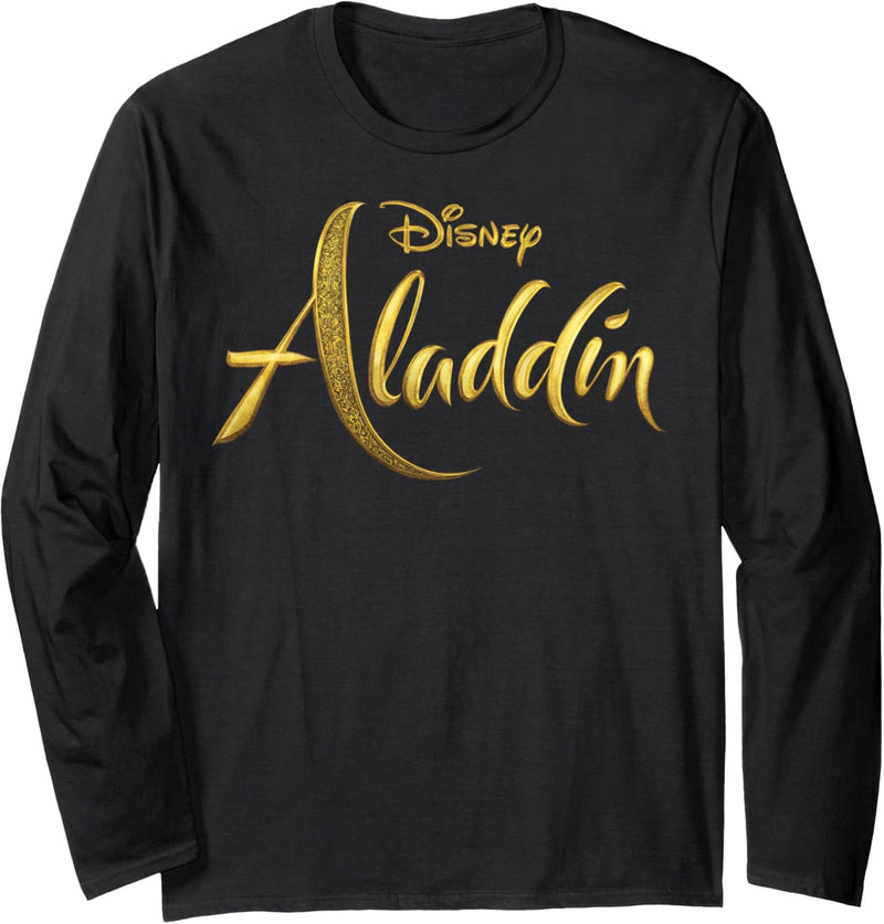 Disney Aladdin Live Action Aladdin Logo Langarmshirt