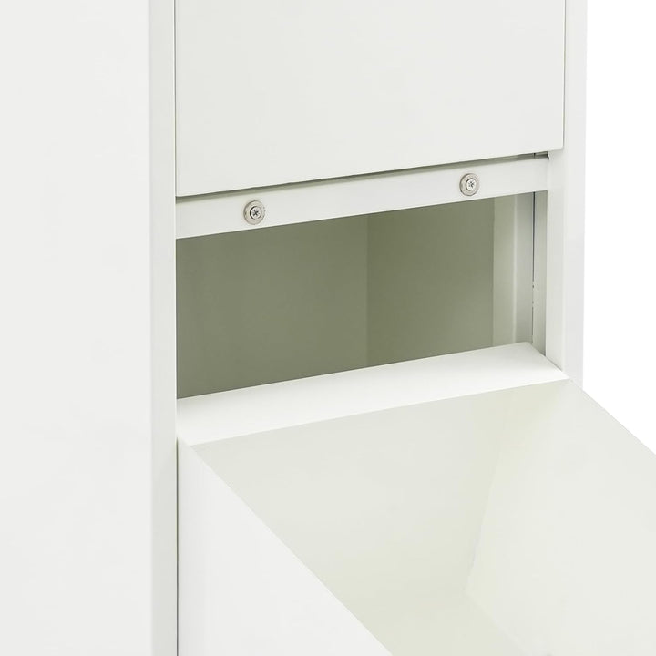 Mülleimer 2 Fächer Wandmontage Abfalleimer Mülleimer Schrank Mülltrennsystem Küchenmülleimer mit Her