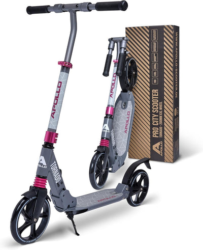 Apollo High End Scooter Erwachsene - Tornado | Cityroller Kinder ab 7 Jahre mit Bremse und Federung