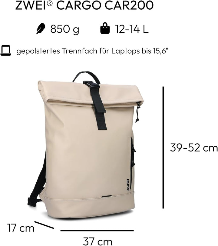 Zwei CARGO Rucksack CAR200 sand, Sand