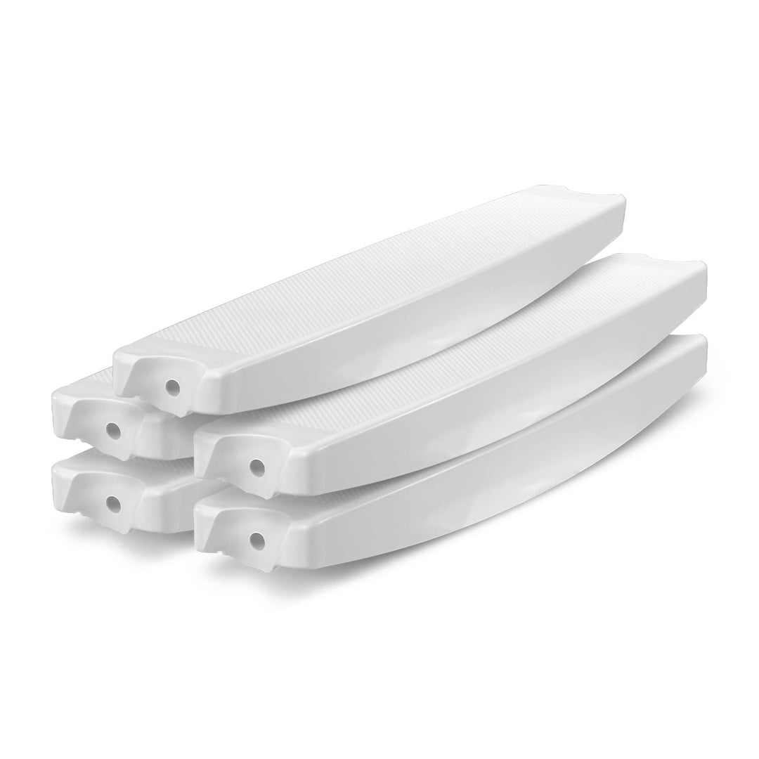 5er Set Ersatz Stufe für Aufstellbeckenleiter inkl. Schraubensatz Trittstufe weiss 43 mm Holm Hochbe