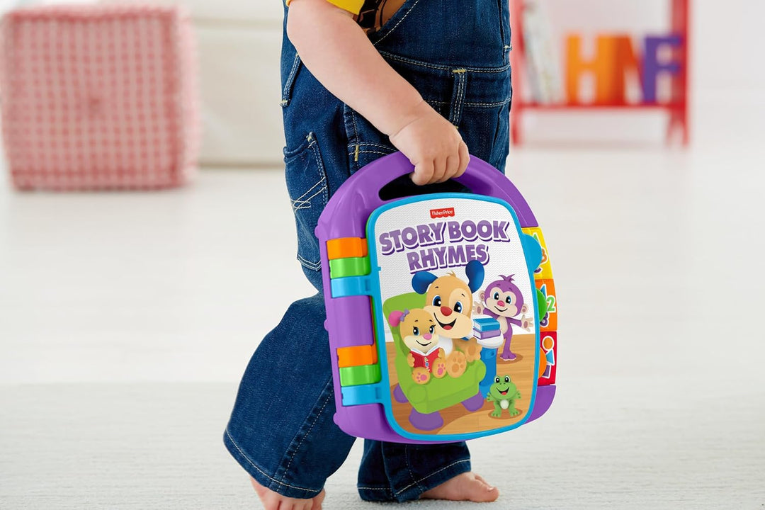 Fisher-Price Lernspass Liederbuch Baby | Baby Musik Buch ab 6 Monate | Baby Musikspielzeug | Elektro