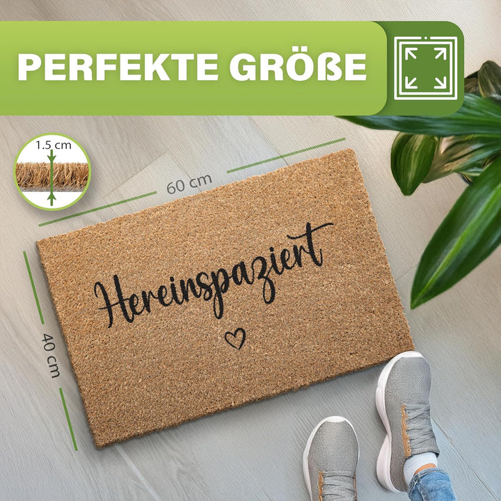Bodenständig® Fussmatte Kokos [Wetterfest] - extrem robust - Fussabtreter aussen - die Kokosmatte Fu