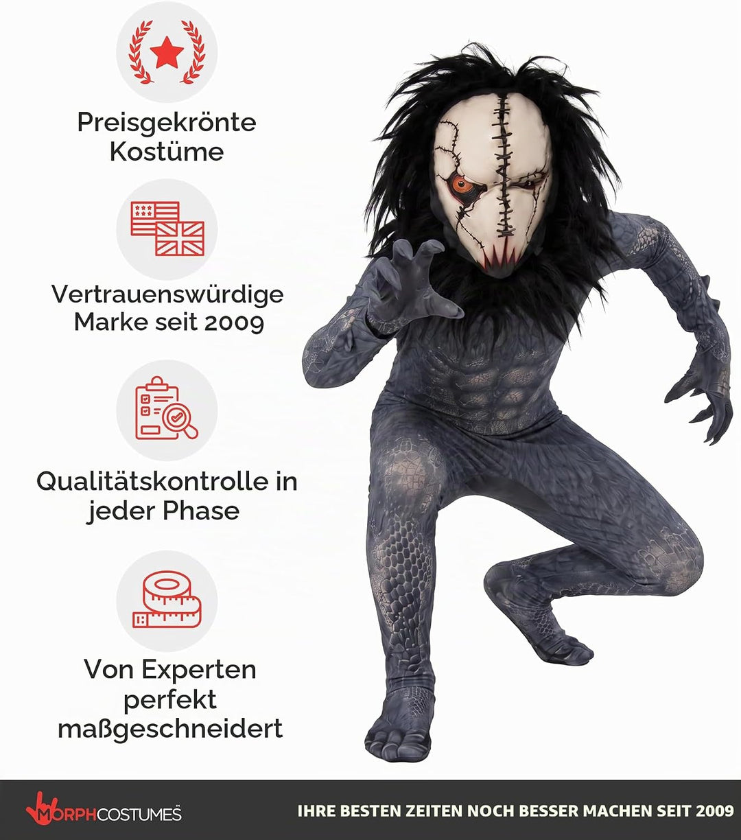 Morphsuits Kinder Seed Eater, Halloween Kinder, Halloween, Halloween Kostüm Monster, Schwarz Monster