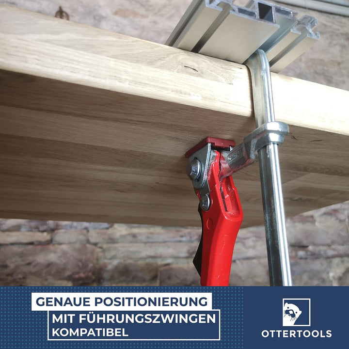 Ottertools - Frässchablone FS-MPS für rechteckige Ausschnitte mit der Oberfräse - verstellbar (300mm