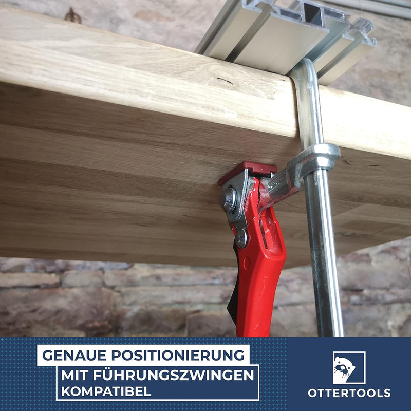 Ottertools - Frässchablone FS-MPS für rechteckige Ausschnitte mit der Oberfräse - verstellbar (500mm