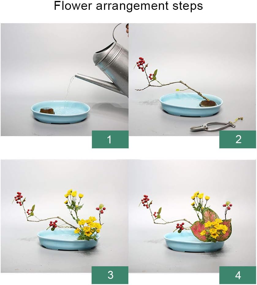 WANDIC Blumen-Frosch, 2 Stück, runde Blumenhalterungen, Blumenstecksockel, Blumenstecknadel, Frosch