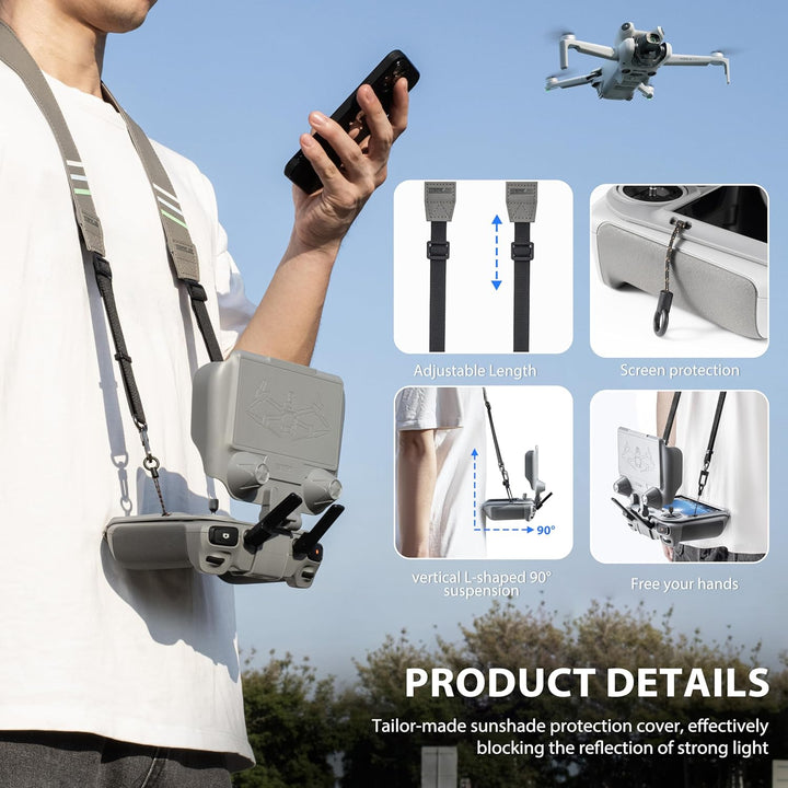 STARTRC Mini 5 Pro Sonnenblende mit Gurt für DJI mini 5/4/3 pro/Air 3S/Air 3 Zubehör, Sonnenschutz f