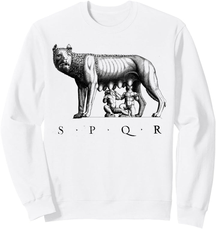 SPQR Römischer Romwolf Romulus Remus Sweatshirt