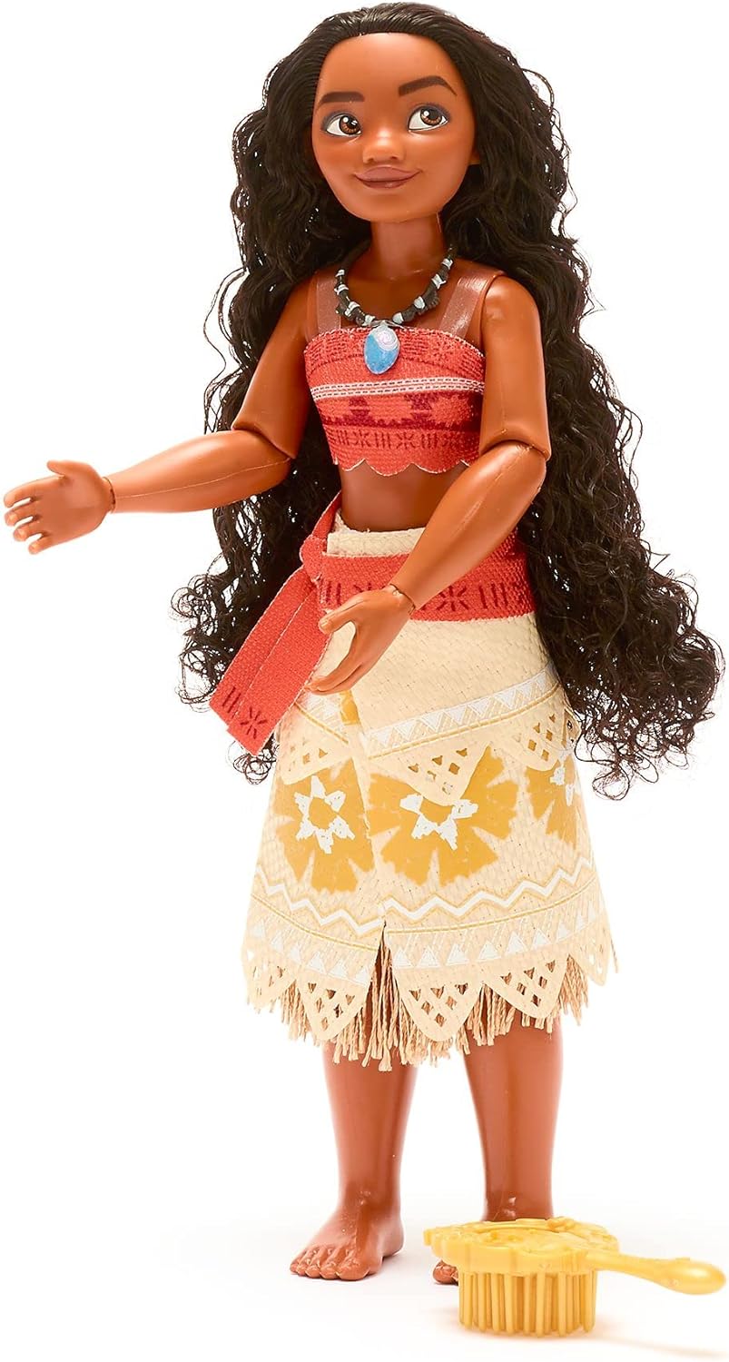 Disney Store Offizielle Vaiana-Puppe für Kinder, 26,5 cm, vollbewegliche Puppe im klassischem Outfit