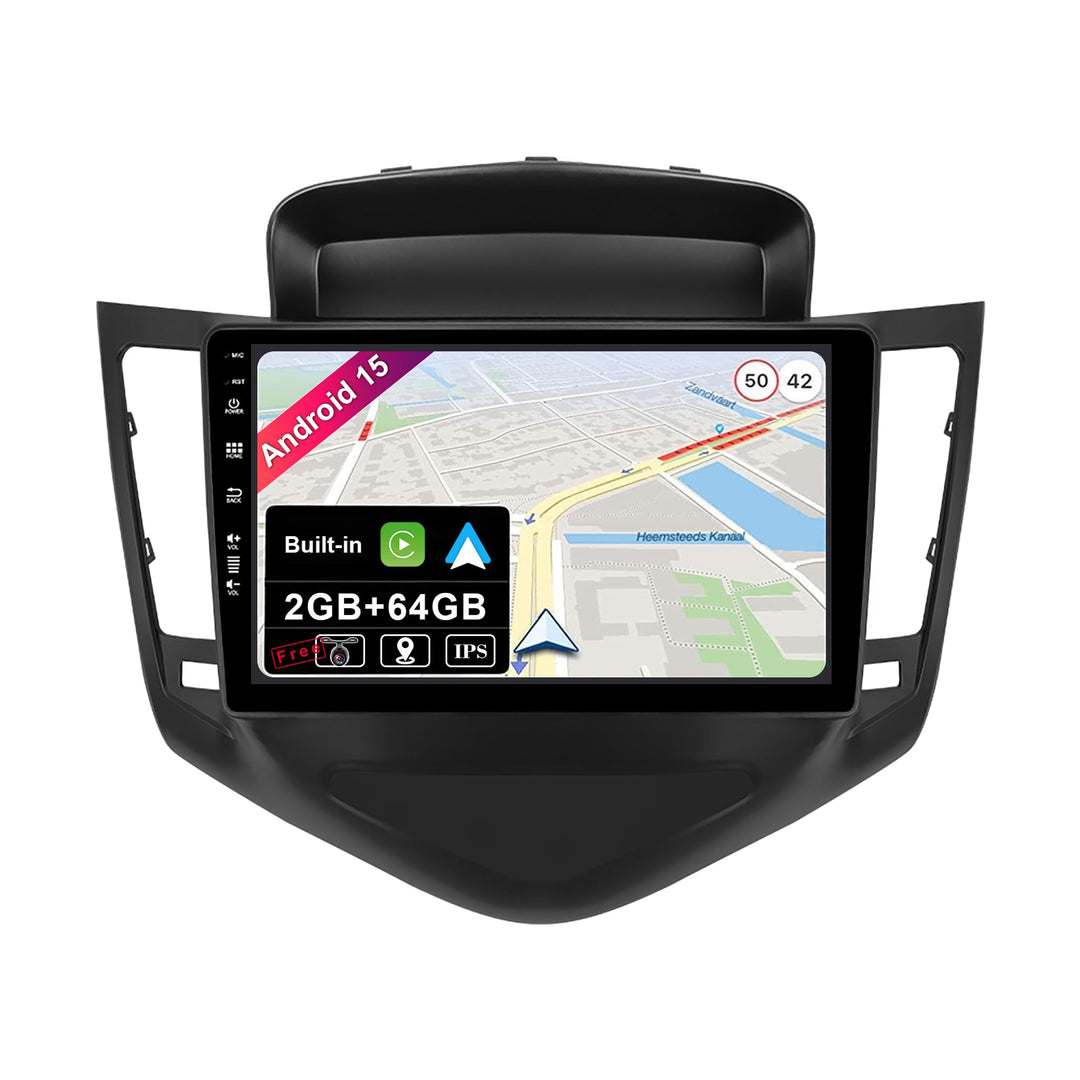 JOYX Android 12 Autoradio mit IPS 2.5D Passt für Chevrolet Cruze (2009-2014) - Rückfahrkamera Canbus