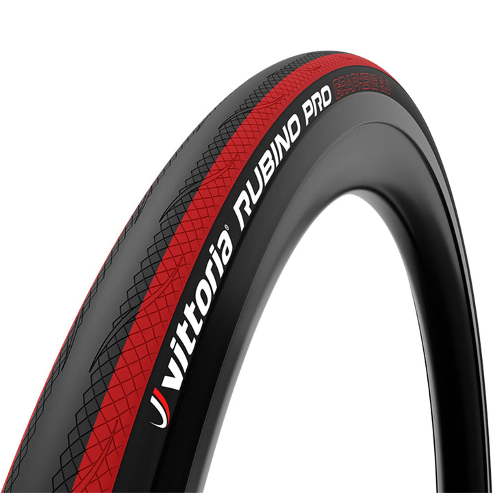 Vittoria Rubino Pro Faltreifen 700 x 25c schwarz / rot, 700 x 25c schwarz / rot