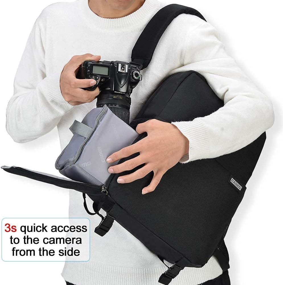 CADeN Kamerarucksack, Wasserdicht Kameratasche Dual Use SLR Bag Diebstahl Fotorucksack Kompatibel mi
