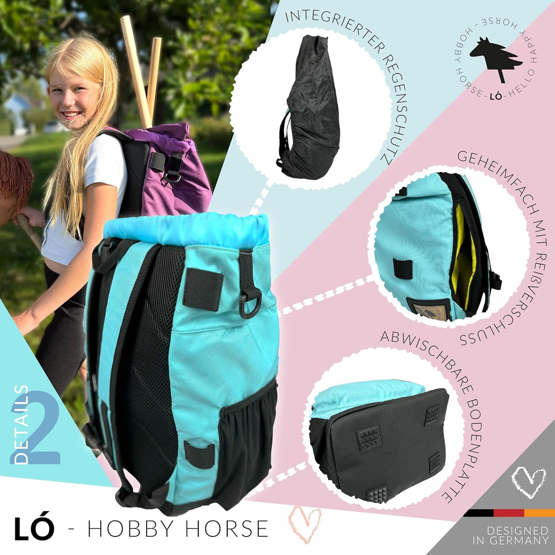 Driver13 LÓ Hobbyhorse Steckenpferd Rucksack aruba-blue-hell, Aruba-blue