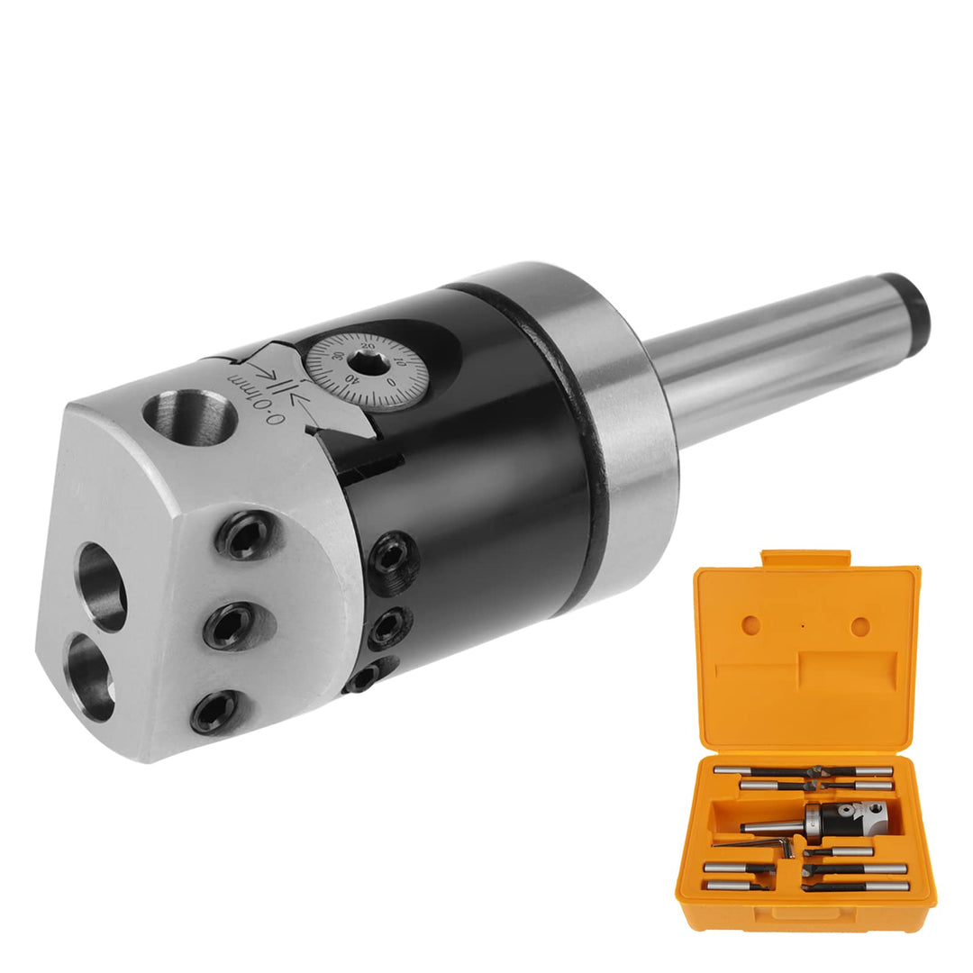 MT2 -M10 F1-12 50mm Bohrkopf mit 9 Stück 12mm Bohrstangen Pleuel Fräsmaschine Zubehör