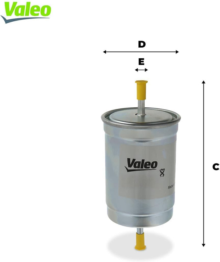 VALEO 587562 Kraftstofffilter Motorfilter Ausgezeichnete Filtrationseigenschaften Langlaskapazität g