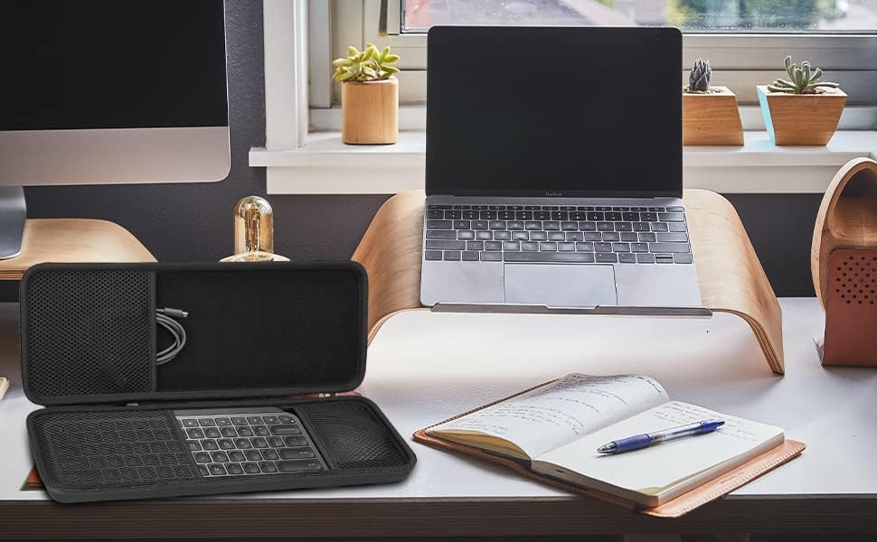 co2CREA Hartschalen-Schutzhülle kompatibel mit Logitech MX Keys Mini Kabellose Tastatur und Anywhere