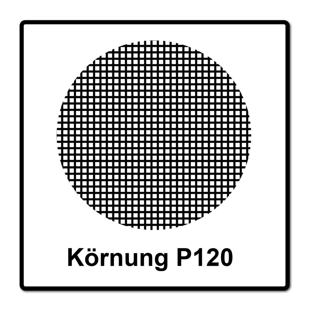 Mirka Abranet Netz-Schleifscheiben Ø 77 mm Klett / Korn P120 / 50 Stk / zum Schleifen von Holz, Spac