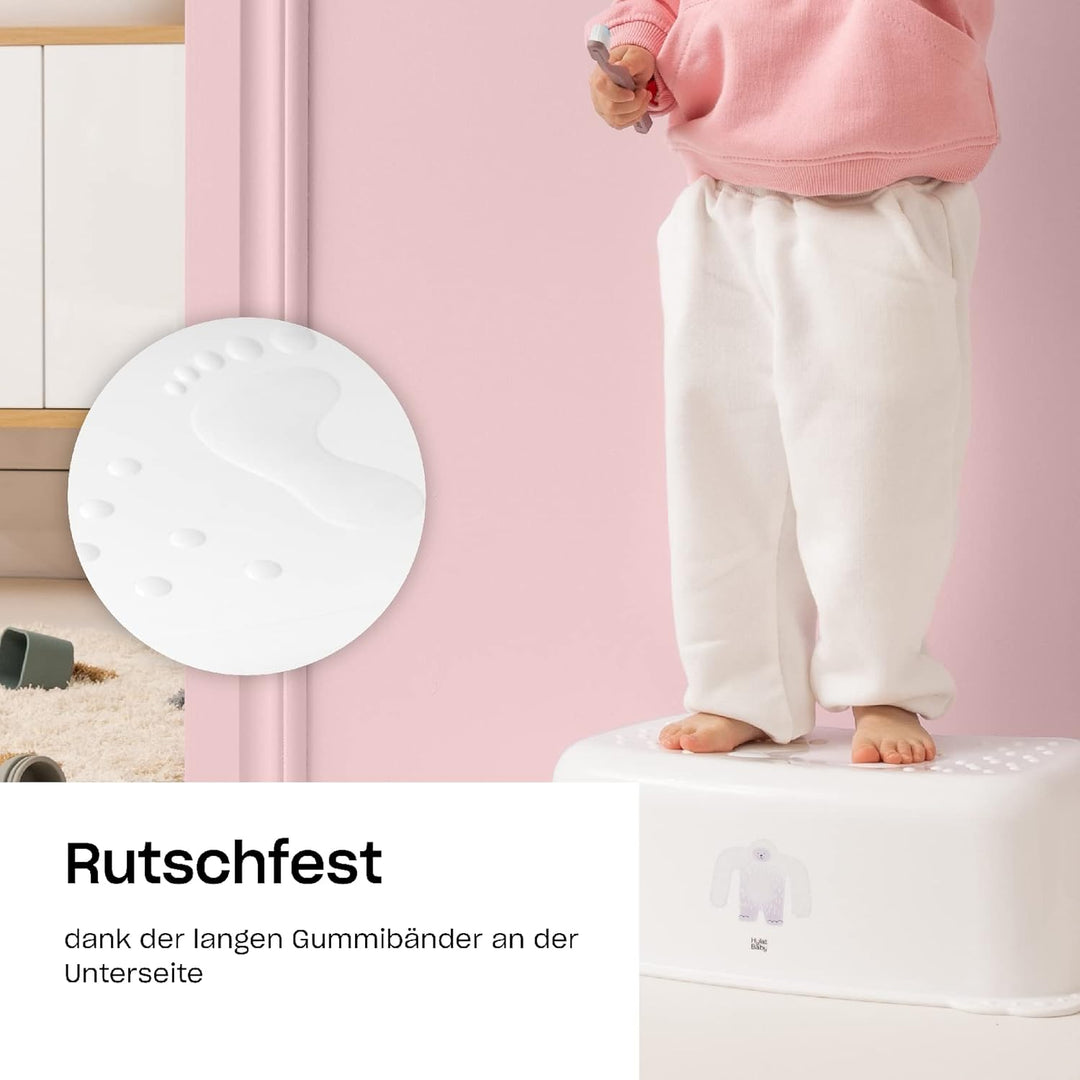 Hylat Baby Tritthocker Kinder - Stabil & rutschfest, Gummiert, Leicht - Für Kinder ab 3 Jahren, bis